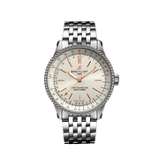  Shop Authentic Breitling Navitimer Automatic 35 White Dial Silver Steel Strap Watch for Men - A17395F41G1A1 - Luxxuri