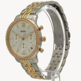  Shop Authentic Fossil Neutra Chronograph Mother of Pearl White Dial Two Tone Steel Strap Watch for Women - ES5216 - Luxxuri