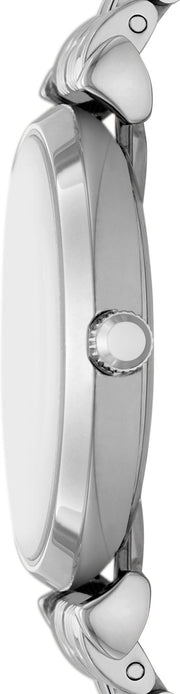  Shop Authentic Emporio Armani Gianni T-Bar Quartz Blue Dial Silver Steel Strap Watch For Women - AR11594 - Luxxuri