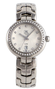  Shop Authentic Tag Heuer Link Diamonds Silver Dial Silver Steel Strap Watch for Women - WAT1414.BA0954 - Luxxuri