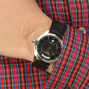  Shop Authentic Tissot T One Automatic Black Dial Black Leather Strap Watch For Men - T038.430.16.057.00 - Luxxuri