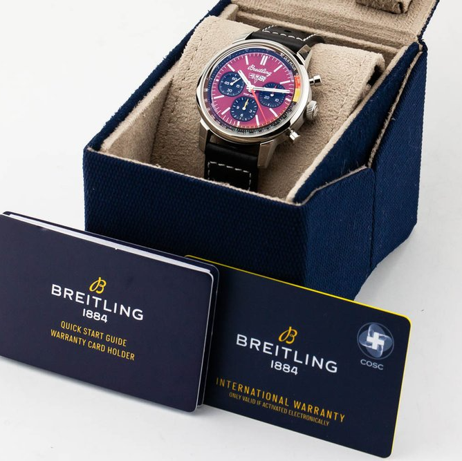  Shop Authentic Breitling Top Time B01 Chevrolet Corvette Red Dial Black Leather Strap Watch for Men - AB01761A1K1X1 - Luxxuri