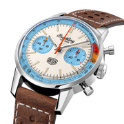  Shop Authentic Breitling Top Time Deus Limited Edition White Dial Brown Leather Strap Watch for Men - A233112A1A1X1 - Luxxuri