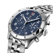  Shop Authentic Breitling Avi Chronograph 42 Tribute to Vought F4U Corsair Blue Dial Silver Steel Strap Watch for Men - A233801A1C1A1 - Luxxuri