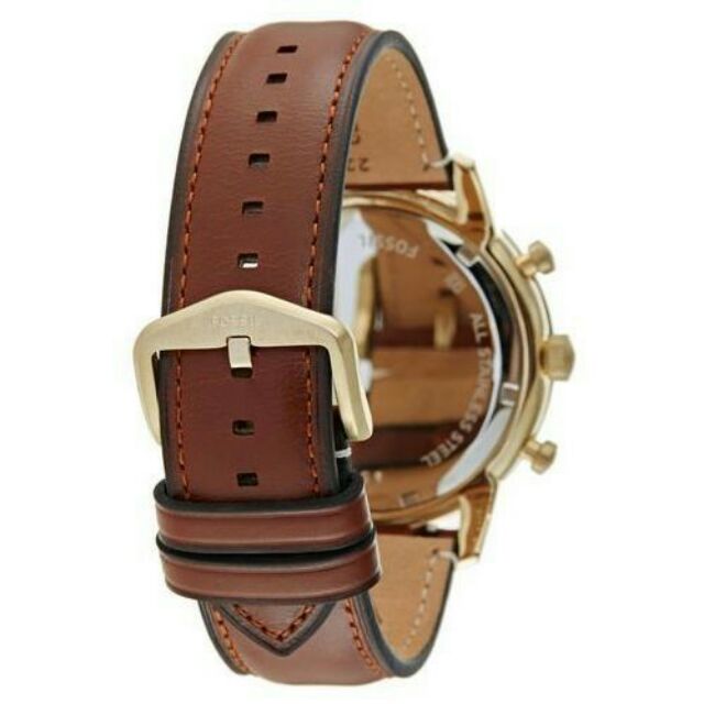  Shop Authentic Fossil Townsman Chronograph Black Dial Brown Leather Strap Watch for Men - FS5338 - Luxxuri