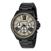  Shop Authentic Michael Kors Wren Chronograph Gold Dial Black Steel Strap Watch for Women - MK5961 - Luxxuri