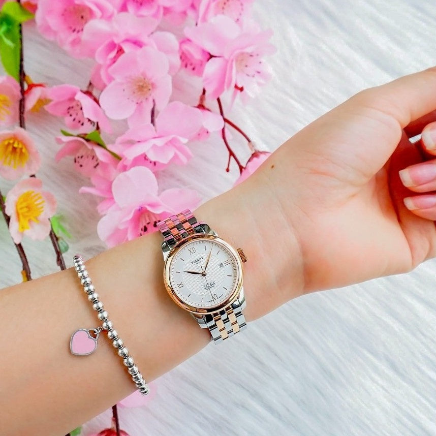  Shop Authentic Tissot T Classic Le Locle Automatic Silver Dial Two Tone Steel Strap Watch For Women - T006.207.22.038.00 - Luxxuri