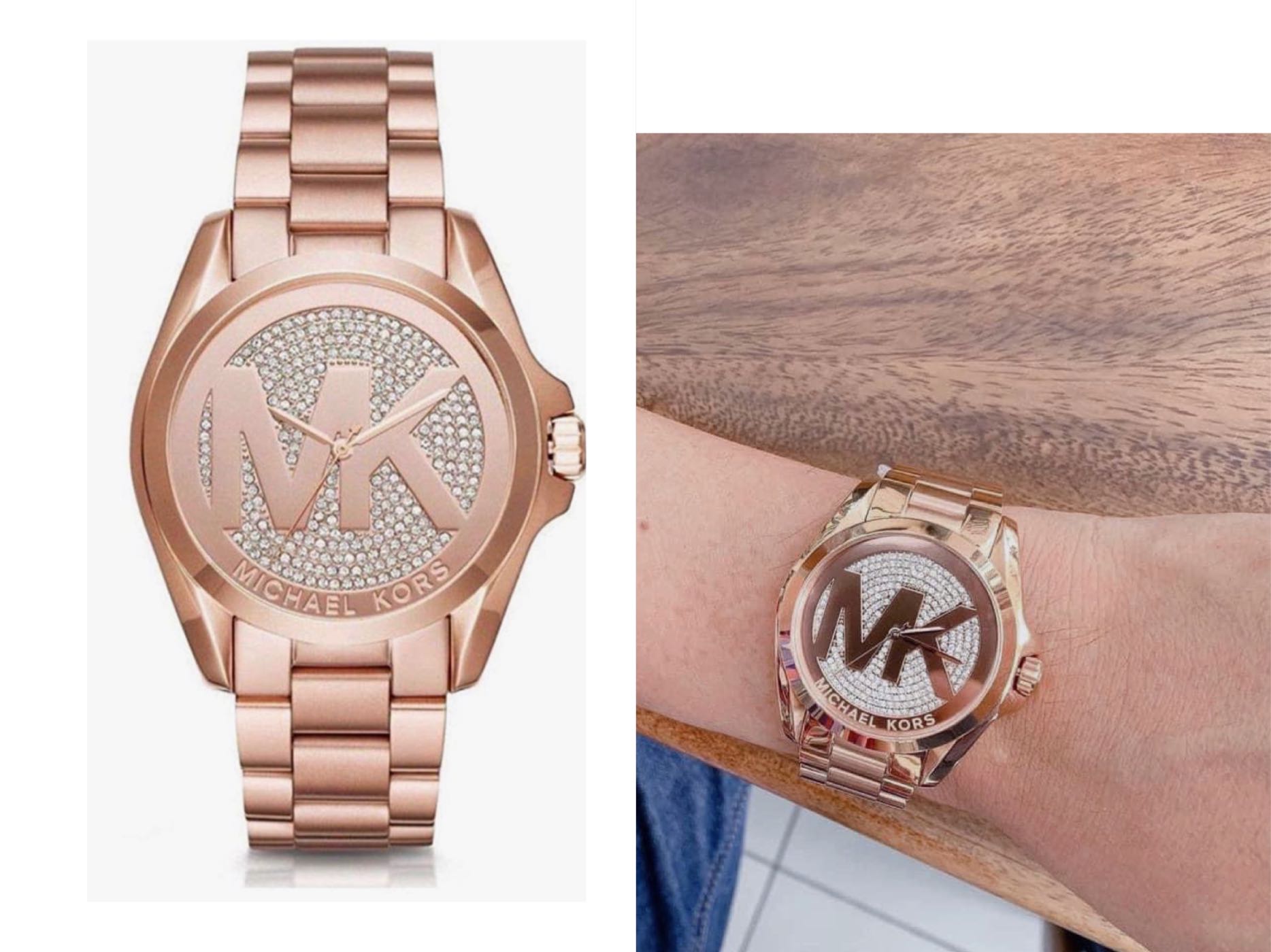 Shop Authentic Michael Kors Bradshaw Rose Gold Dial Rose Gold Steel Strap Watch for Women - MK6437 - Luxxuri