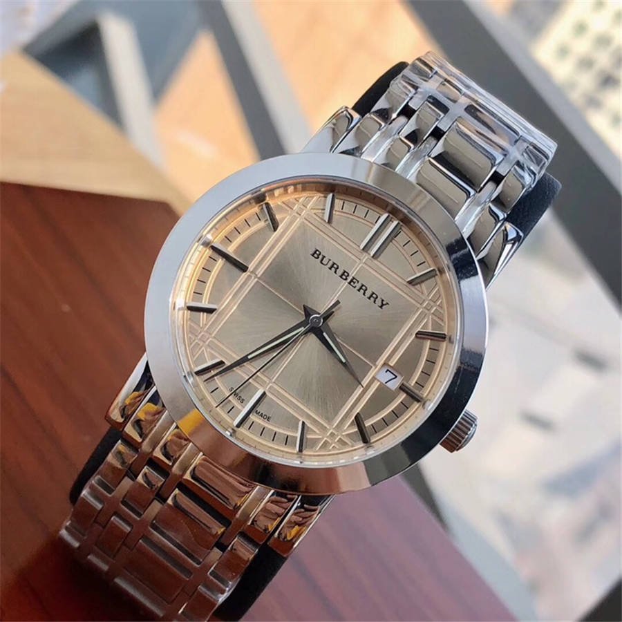  Shop Authentic Burberry Heritage Collection Rose Gold Dial Silver Steel Strap Watch for Men - BU1352 - Luxxuri