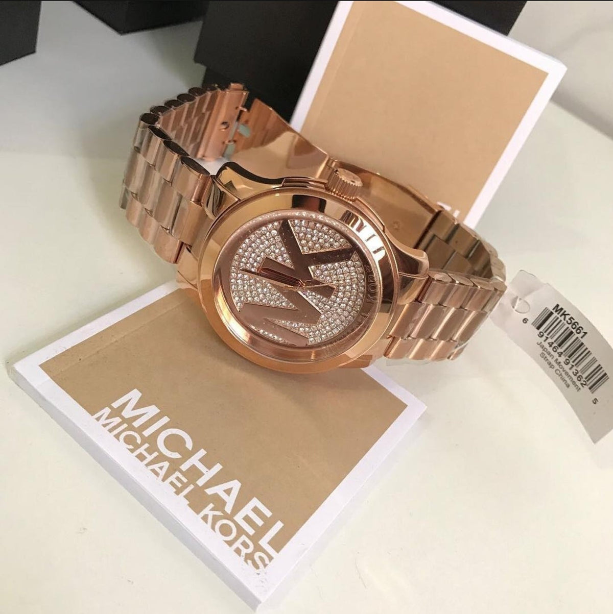  Shop Authentic Michael Kors Runway Rose Gold Dial Rose Gold Steel Strap Watch for Women - MK5661 - Luxxuri
