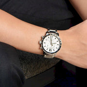  Shop Authentic Tissot Quickster Chronograph Silver Dial Watch For Men - T095.417.11.037.00 - Luxxuri