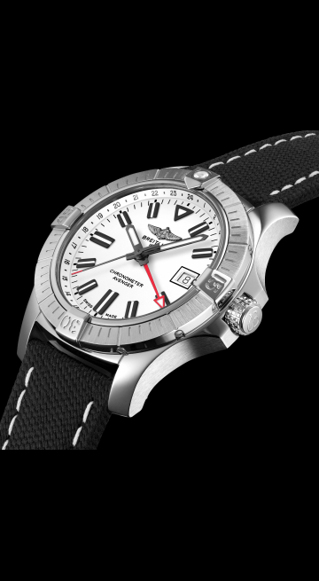 Shop Authentic Breitling Avenger Automatic GMT 43 White Dial Black Nylon Strap Watch for Men - A32397101A1X1 - Luxxuri