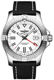  Shop Authentic Breitling Avenger Automatic GMT 43 White Dial Black Nylon Strap Watch for Men - A32397101A1X1 - Luxxuri