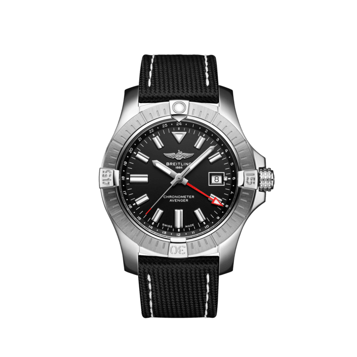  Shop Authentic Breitling Avenger Automatic GMT 43 Black Dial Black Nylon Strap Watch for Men - A32397101B1X1 - Luxxuri