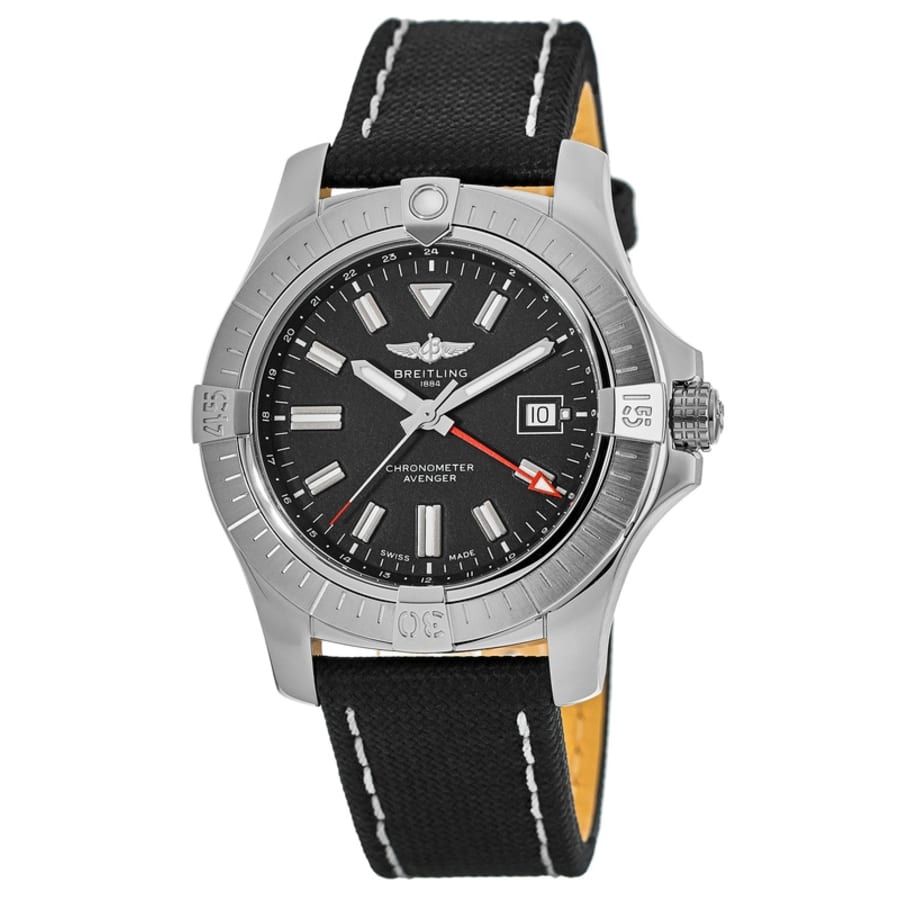  Shop Authentic Breitling Avenger Automatic GMT 43 Black Dial Black Nylon Strap Watch for Men - A32397101B1X1 - Luxxuri
