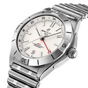  Shop Authentic Breitling Chronomat GMT 40 White Dial Silver Steel Strap Watch for Men - A32398101A1A1 - Luxxuri