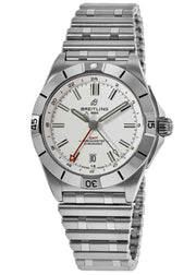  Shop Authentic Breitling Chronomat GMT 40 White Dial Silver Steel Strap Watch for Men - A32398101A1A1 - Luxxuri
