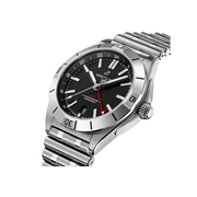  Shop Authentic Breitling Chronomat GMT 40 Automatic Black Dial Silver Steel Strap Watch for Men - A32398101B1A1 - Luxxuri
