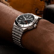  Shop Authentic Breitling Chronomat GMT 40 Automatic Black Dial Silver Steel Strap Watch for Men - A32398101B1A1 - Luxxuri