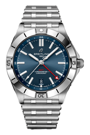  Shop Authentic Breitling Chronomat GMT 40 Blue Dial Silver Steel Strap Watch for Men - A32398101C1A1 - Luxxuri