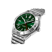  Shop Authentic Breitling Chronomat GMT 40 Green Dial Silver Steel Strap Watch for Men - A32398101L1A1 - Luxxuri