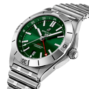  Shop Authentic Breitling Chronomat GMT 40 Green Dial Silver Steel Strap Watch for Men - A32398101L1A1 - Luxxuri