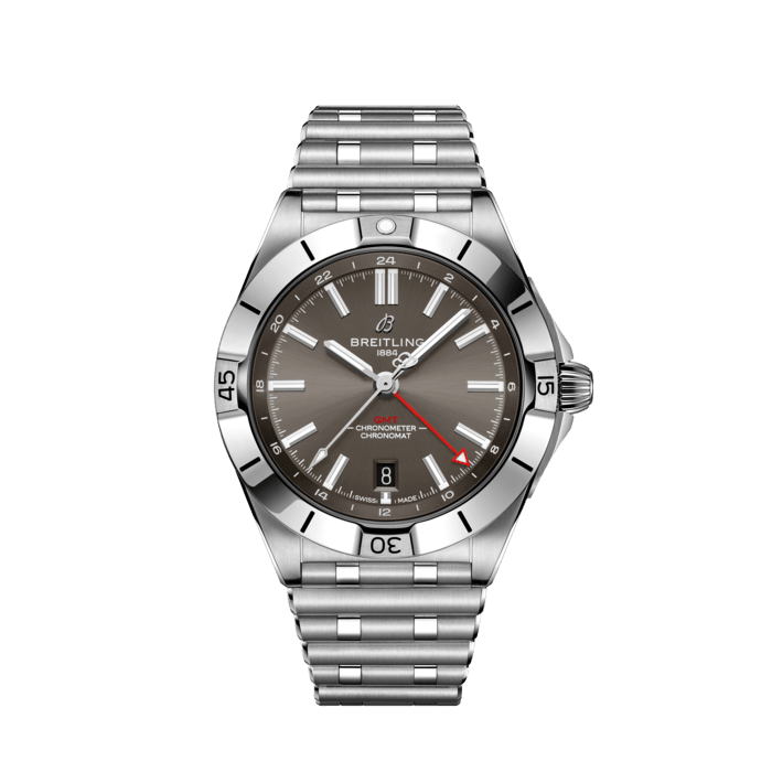  Shop Authentic Breitling Chronomat GMT 40 Brown Dial Silver Steel Strap Watch for Men - A32398101M1A1 - Luxxuri