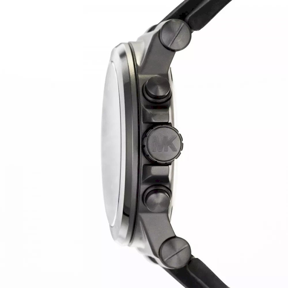  Shop Authentic Michael Kors Dylan Black Dial Black Rubber Strap Watch for Men - MK8152 - Luxxuri