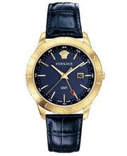 Shop Authentic Versace Univers Navy Blue Dial Navy Blue Leather Strap Watch for Men - VEBK00318 - Luxxuri