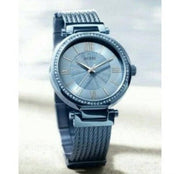  Shop Authentic Guess Soho Diamonds Blue Dial Blue Mesh Bracelet Watch For Women - W0638L3 - Luxxuri
