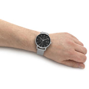  Shop Authentic Armani Exchange Cayde Chronograph Black Dial Silver Mesh Strap Watch For Men - AX2714 - Luxxuri