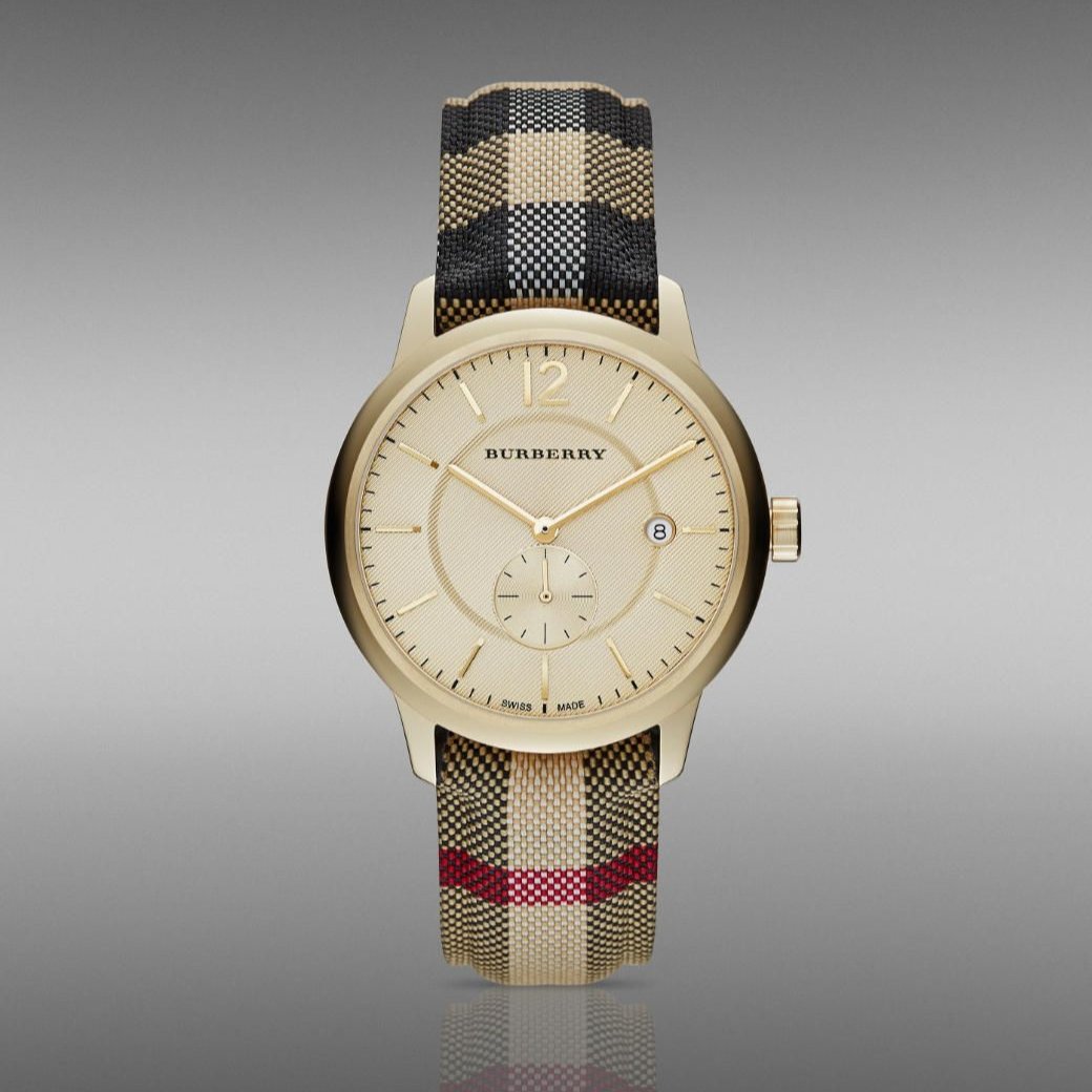  Shop Authentic Burberry The Classic Round Gold Dial Brown Leather Strap Unisex Watch  - BU10001 - Luxxuri