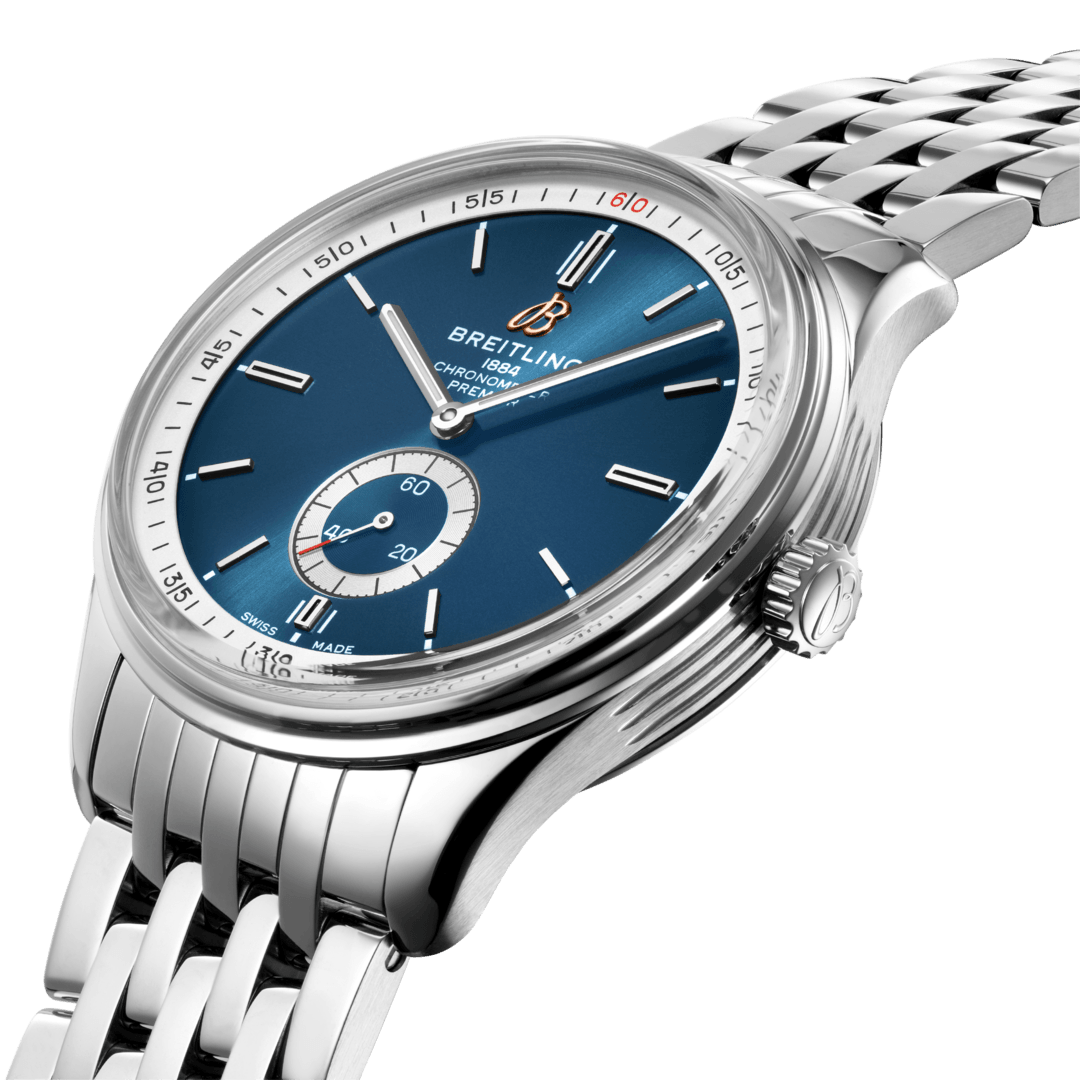  Shop Authentic Breitling Premier Automatic 40mm Blue Dial Silver Steel Strap Watch for Men - A37340351C1A1 - Luxxuri