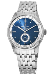  Shop Authentic Breitling Premier Automatic 40mm Blue Dial Silver Steel Strap Watch for Men - A37340351C1A1 - Luxxuri