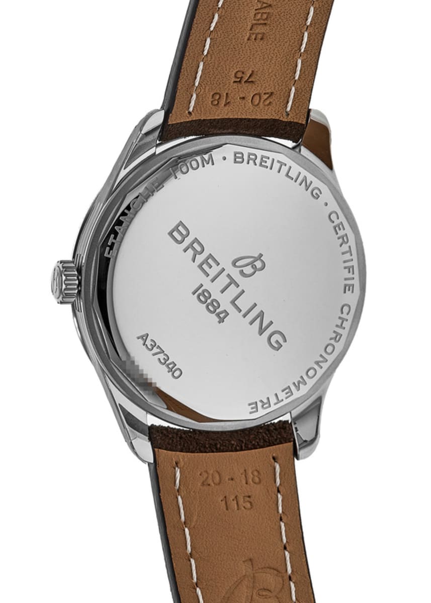  Shop Authentic Breitling Premier Automatic 40mm Blue Dial Brown Leather Strap Mens Watch - A37340351C1X2 - Luxxuri
