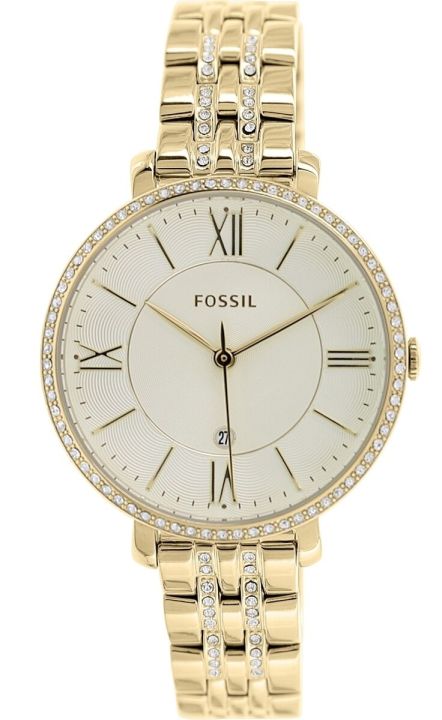  Shop Authentic Fossil Jacqueline Gold Dial Gold Steel Strap Watch for Women - ES3547 - Luxxuri