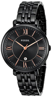  Shop Authentic Fossil Jacqueline Black Dial Black Mesh Bracelet Watch for Women - ES3614 - Luxxuri