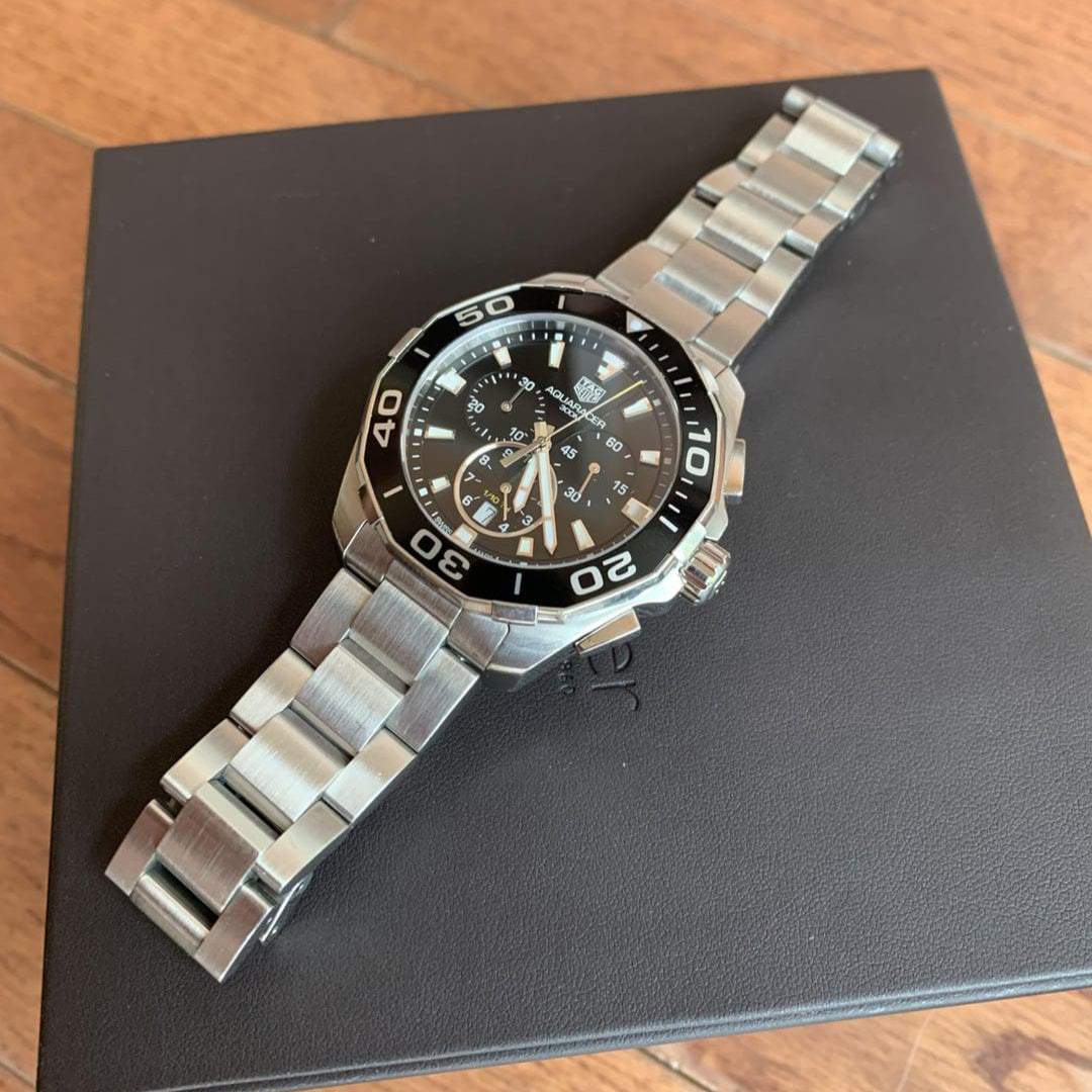  Shop Authentic Tag Heuer Aquaracer Black Dial Watch for Men - CAY111A.BA0927 - Luxxuri