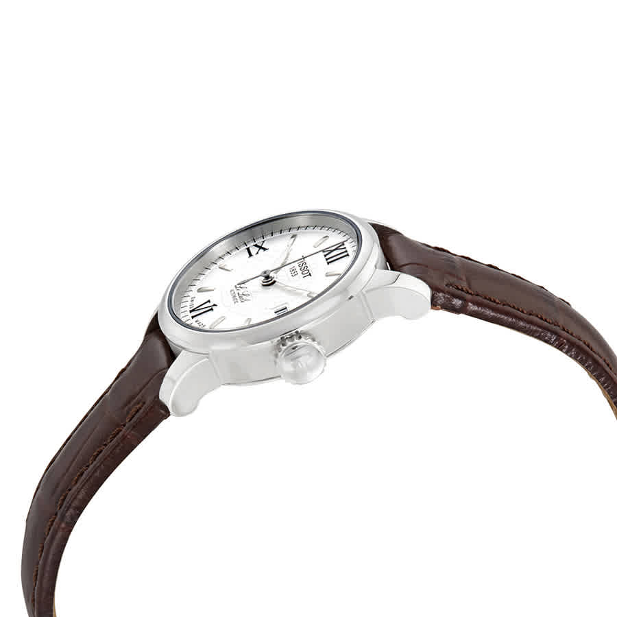  Shop Authentic Tissot Le Locle Automatic Lady Silver Dial Brown Leather Strap Watch For Women - T41.1.113.77 - Luxxuri