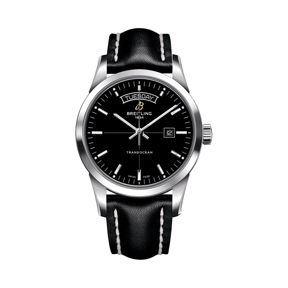  Shop Authentic Breitling Transocean Day & Date 42mm Automatic Mens Watch - A4531012/BB69/435X/A2  0BA.1 - Luxxuri