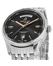  Shop Authentic Breitling Premier Automatic 40mm Day & Date Black Dial Silver Steel Strap Mens Watch - A45340241B1A1 - Luxxuri
