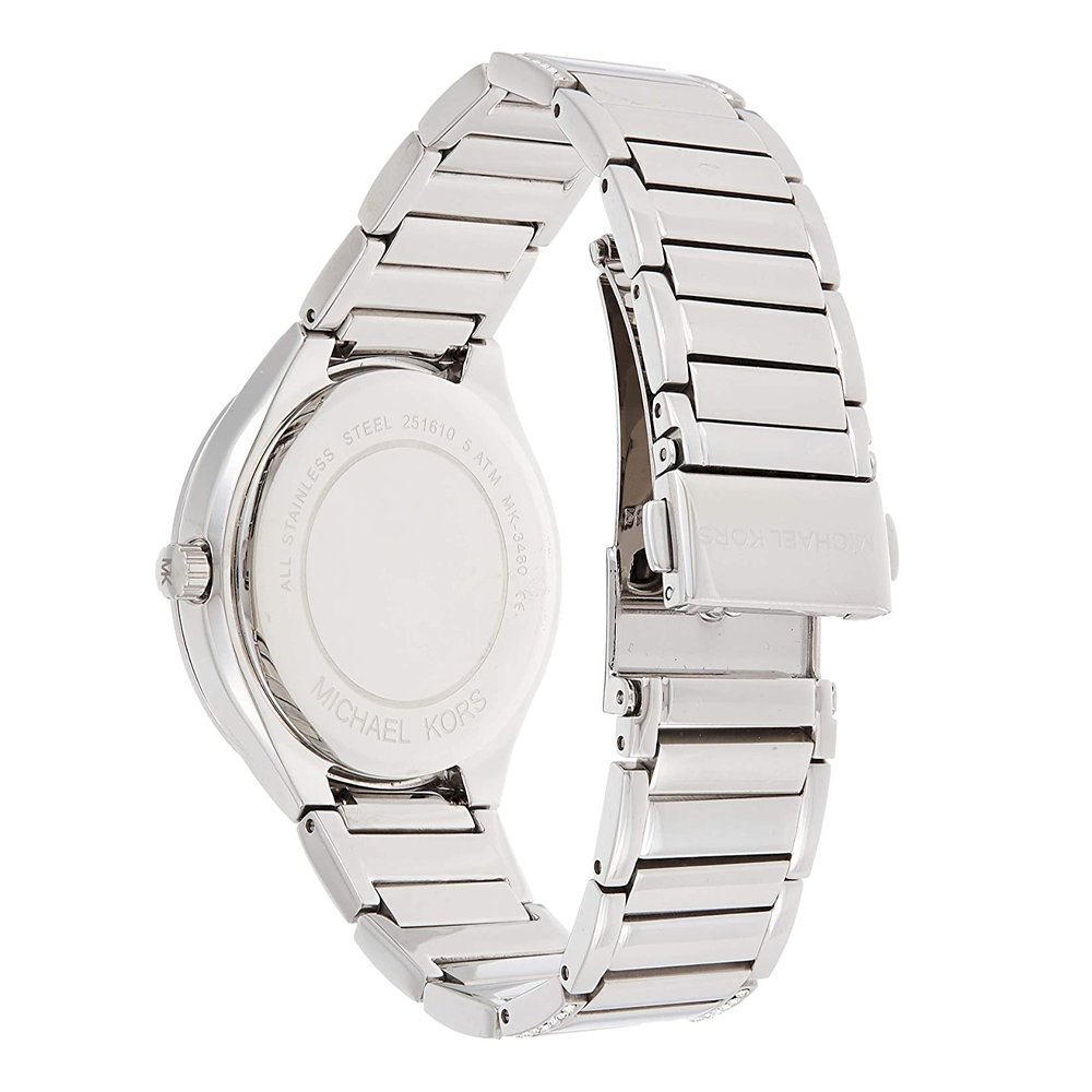  Shop Authentic Michael Kors Kerry Mother of Pearl Dial Silver Strap Watch for Women - MK3480 - Luxxuri
