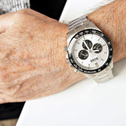  Shop Authentic Hugo Boss Ikon White Dial Silver Steel Strap Watch for Men - 1512964 - Luxxuri