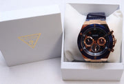  Shop Authentic Guess Poseidon Chronograph Blue Dial Blue Silicone Strap Watch For Men - GW0425G3 - Luxxuri