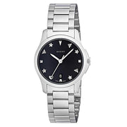  Shop Authentic Gucci G Timeless Black Dial Silver Steel Strap Watch For Women - YA126573A - Luxxuri