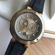  Shop Authentic Versace V Extreme Chronograph Brown Tone Dial Black Rubber Strap Watch for Men - VCN030017 - Luxxuri