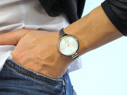  Shop Authentic Calvin Klein Lively Silver Dial Silver Steel Strap Watch for Women - K4U23126 - Luxxuri