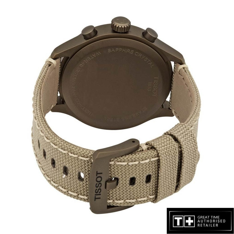  Shop Authentic Tissot Chrono XL Beige Diag Beige NATO Strap Watch For Men - T116.617.37.267.01 - Luxxuri