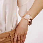  Shop Authentic Marc Jacobs Amy Glitz Brown Dial Rose Gold Steel Strap Watch for Women - MBM3221 - Luxxuri