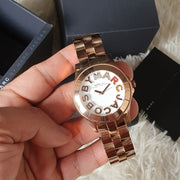  Shop Authentic Marc Jacobs Rivera White Dial Rose Gold Steel Strap Watch for Women - MBM3138 - Luxxuri